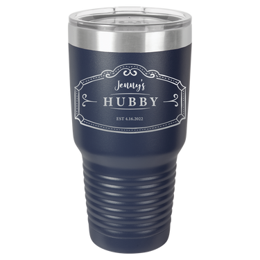 Hubby Anniversary 30oz Ringneck Tumbler